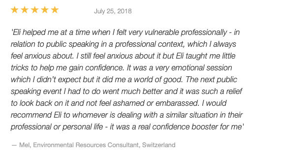 Stress & Emotion Coaching Basel - Testimonial